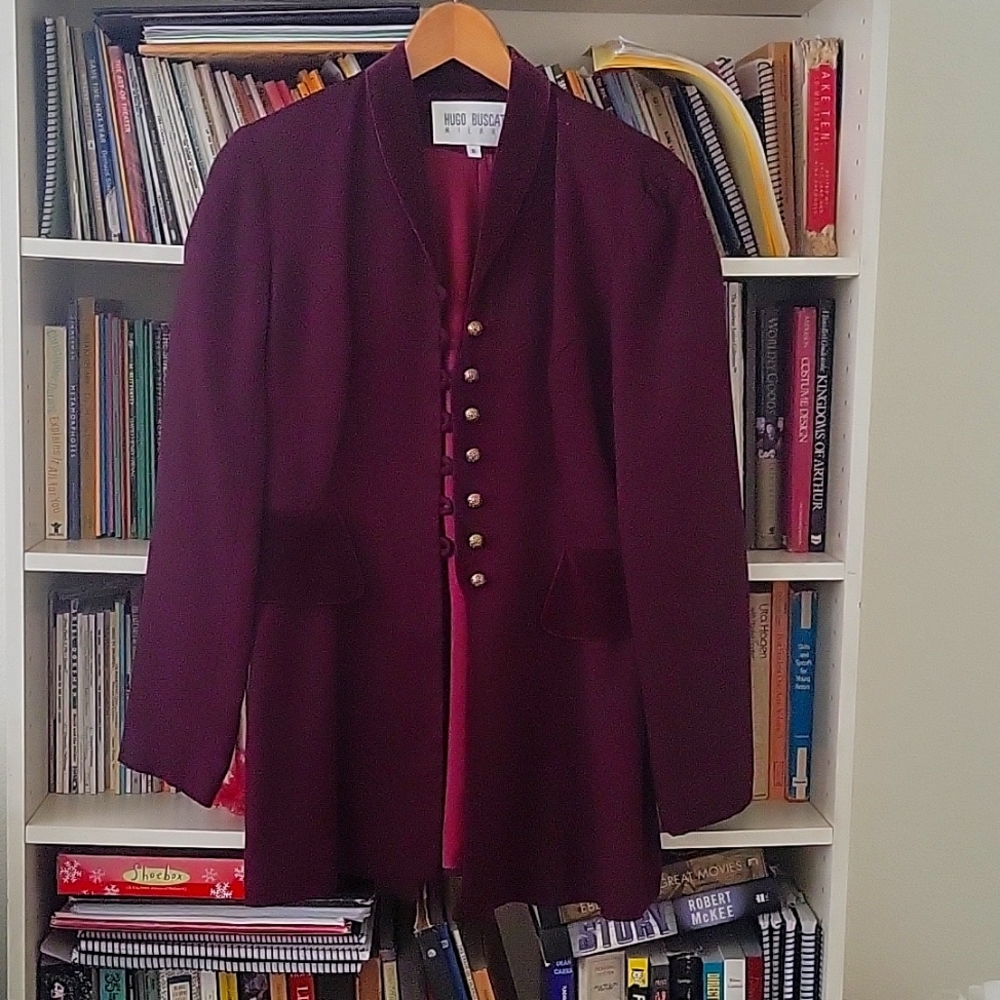 Burgundy Hugo Buscati blazer